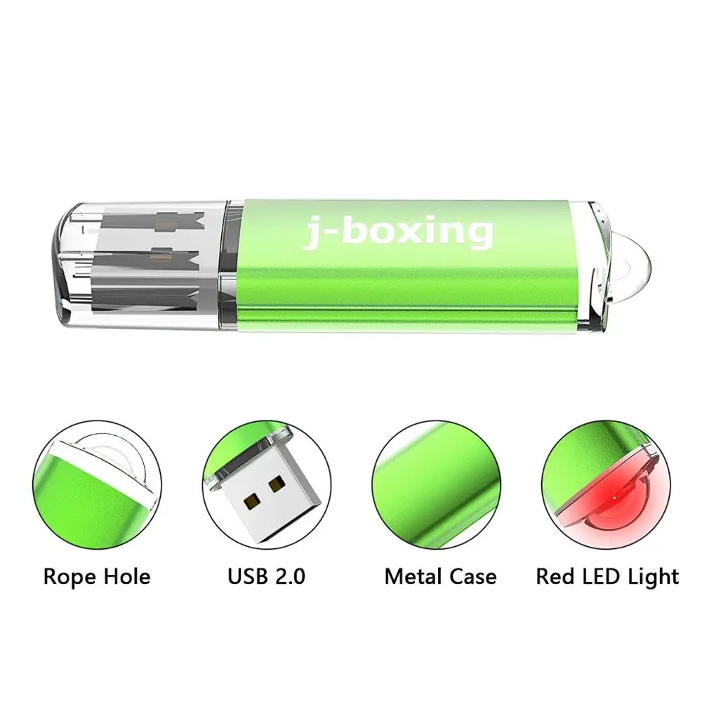 USB флеш накопитель J Box 100 шт. 8 ГБ прямоугольник 16 карта памяти для ПК ноутбука