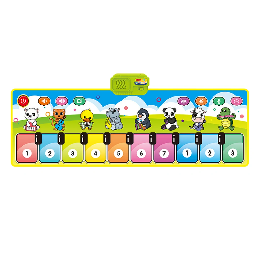 

Keyboard Piano Play Mat Blanket Playmat Musical for Kids Baby Xmas Gift
