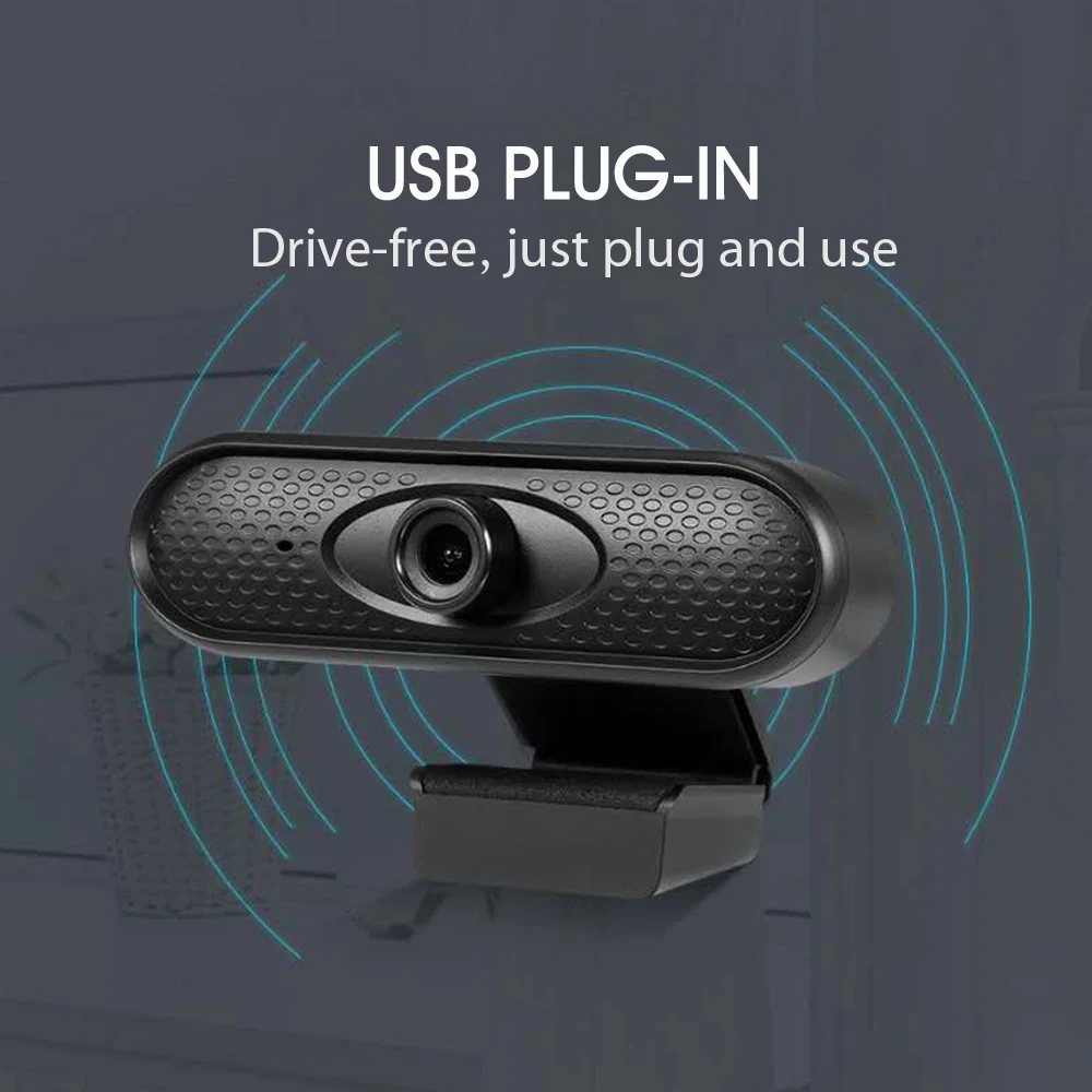 1080P Веб камера HD видеозвонки USB пристегивающаяся настольная онлайн удаленное