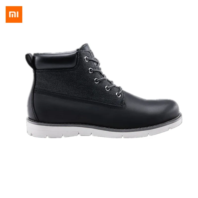 Xiaomi Mijia/мужские Ботильоны; зимняя обувь; Водонепроницаемая Нескользящая резина; удобная теплая обувь для бега