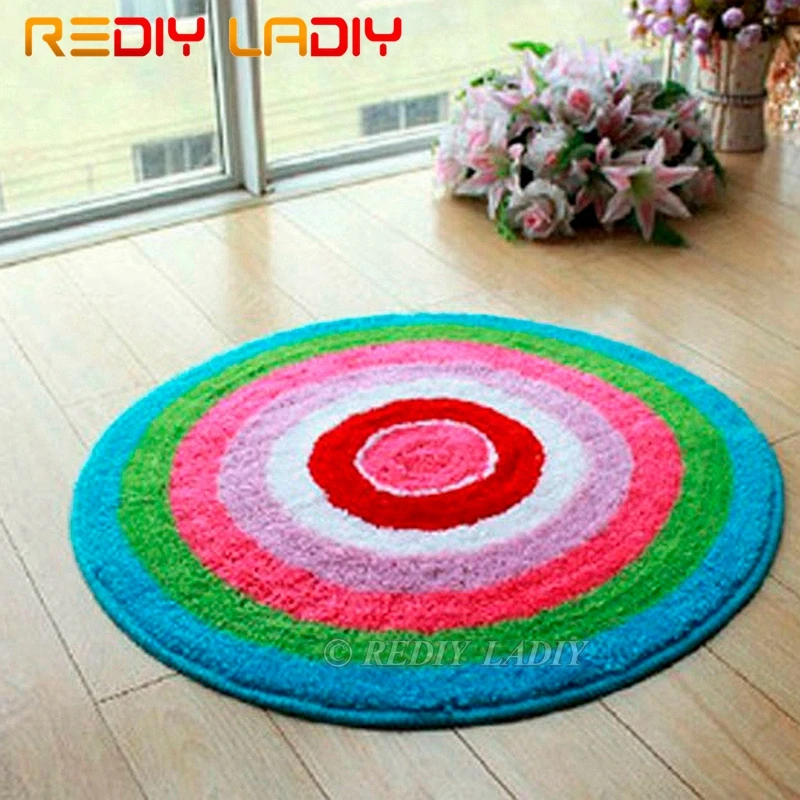 

Наборы крючков с защелкой Сделайте свой собственный ковер, цветной гобелен с мандалой, вязаный крючком, коврик, предварительно напечатанны...