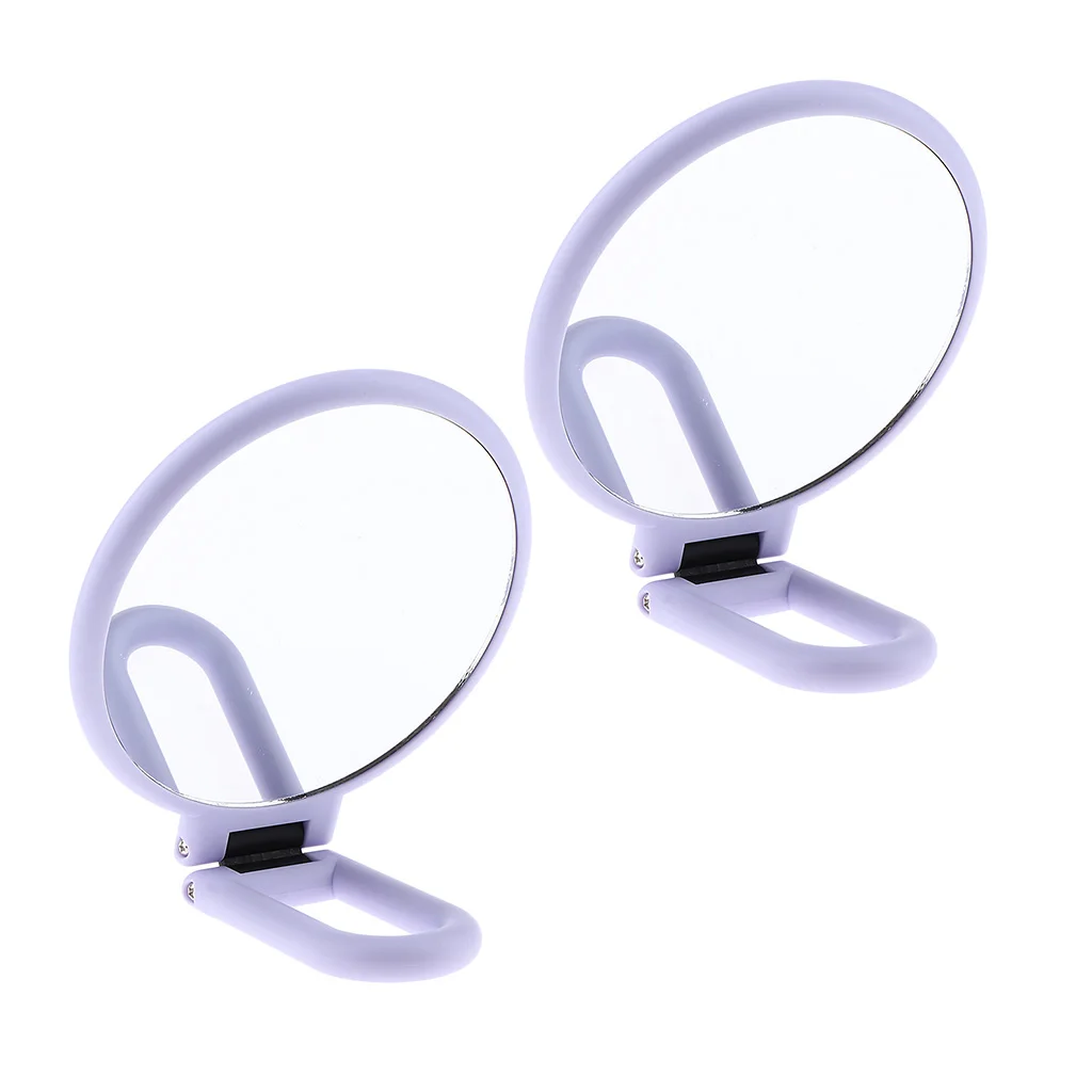 Фиолетовое элегантное HD зеркало для макияжа идеально подходит кошелька