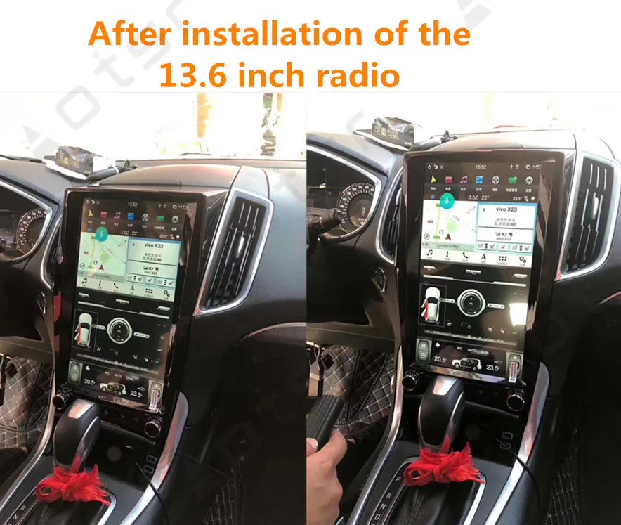 Автомагнитола на Android 9 в стиле Tesla с GPS-навигацией для Ford Edge 2015-2019 2Din