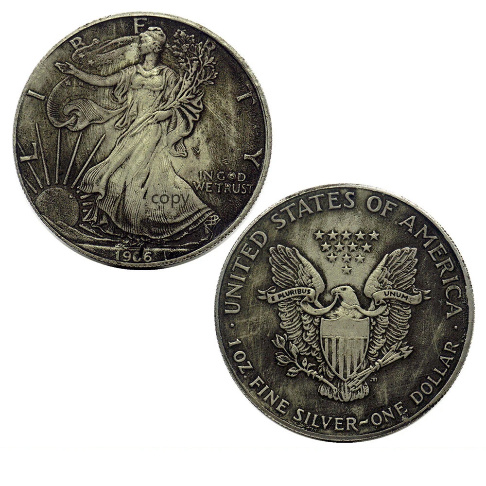 1906 America 22 шт. древняя Хобо копия из никеля евро монета сша Морган Статуя Свободы Серебряная монета долларов американский Орел подарки для мужчин Прямая поставка - Цвет: 1906 America