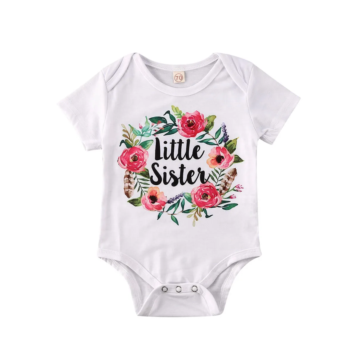 Женская футболка с коротким рукавом цветочным принтом | Мать и ребенок