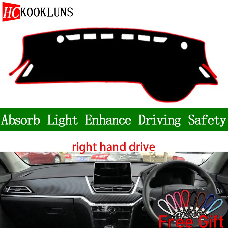 

For Venucia T60 2018 2019 Right Hand Drive Dashboard Cover Car Stickers Sun Shade Dash Mat Carpet Interior Accessories