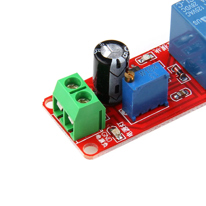 

12V NE555 Oscillator Delay Adjustable Timer Relay Switch Module 0-10 Second