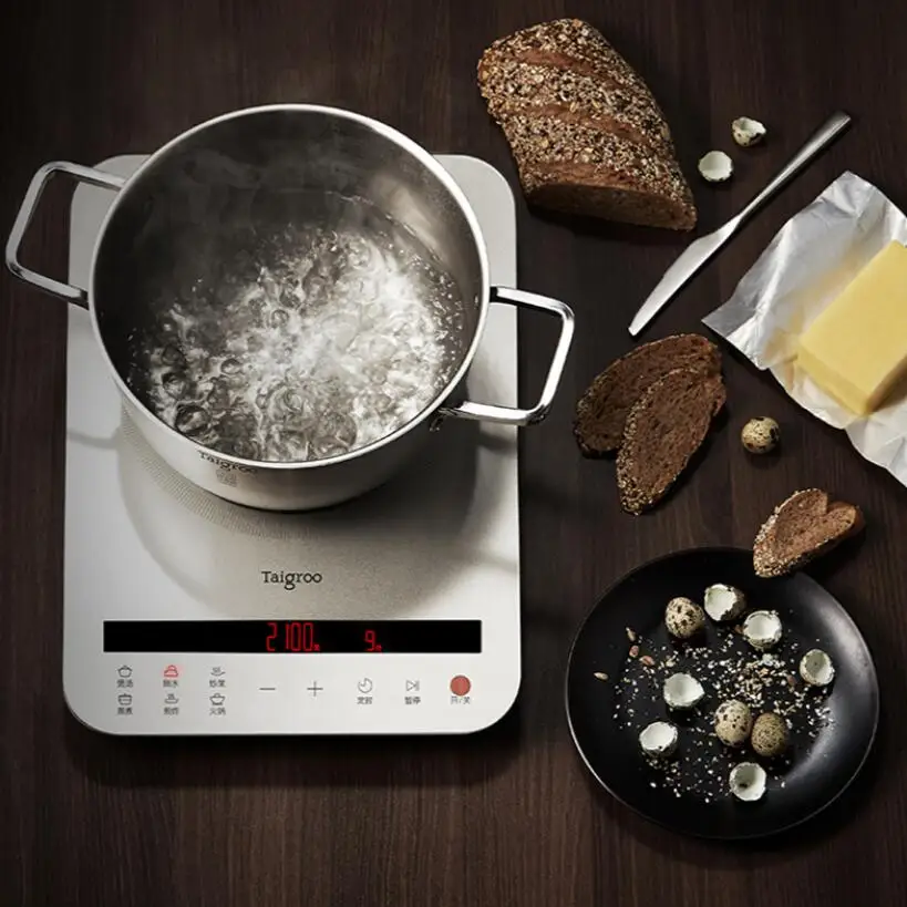 Умная индукционная плита Бытовая ультратонкая сенсорная панель с большой