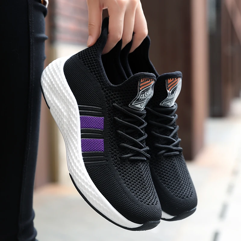 

2021 Autumn Women Sneakers Breathable Women Flat Shoes Lightweight Casual Mesh Shoes Ladies Deportivas Mujer Chaussures Femme