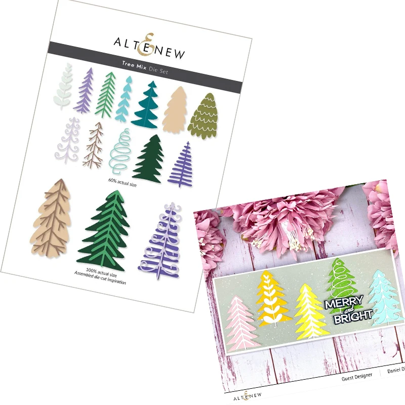 

Tree Mix Metal Cutting Dies Diy Scrapbook Diary Embossed Decoration Paper Card Album Craft Template Hot Sale New for 2021 Arrive