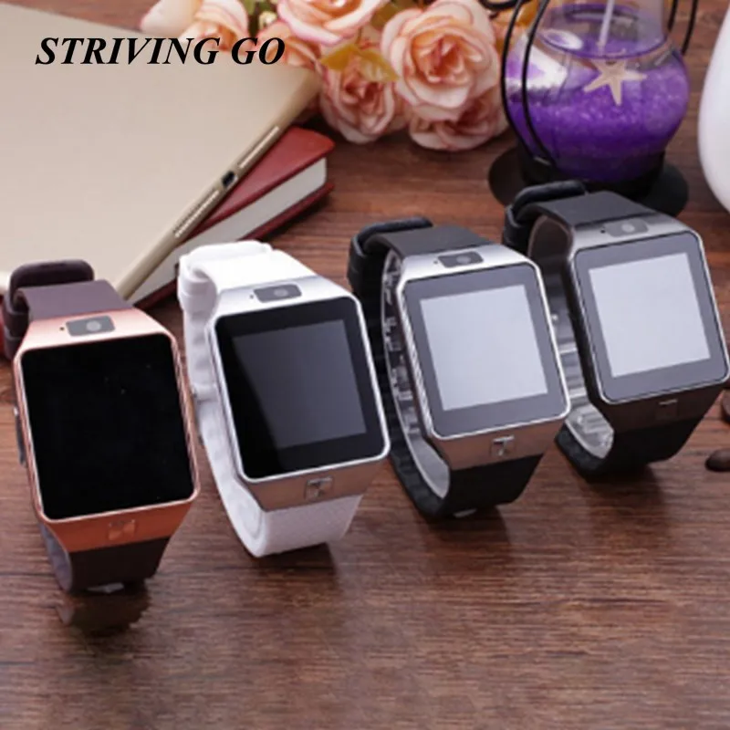 Умные часы с сенсорным экраном DZ09 Bluetooth умные камерой наручные для телефонов IOS