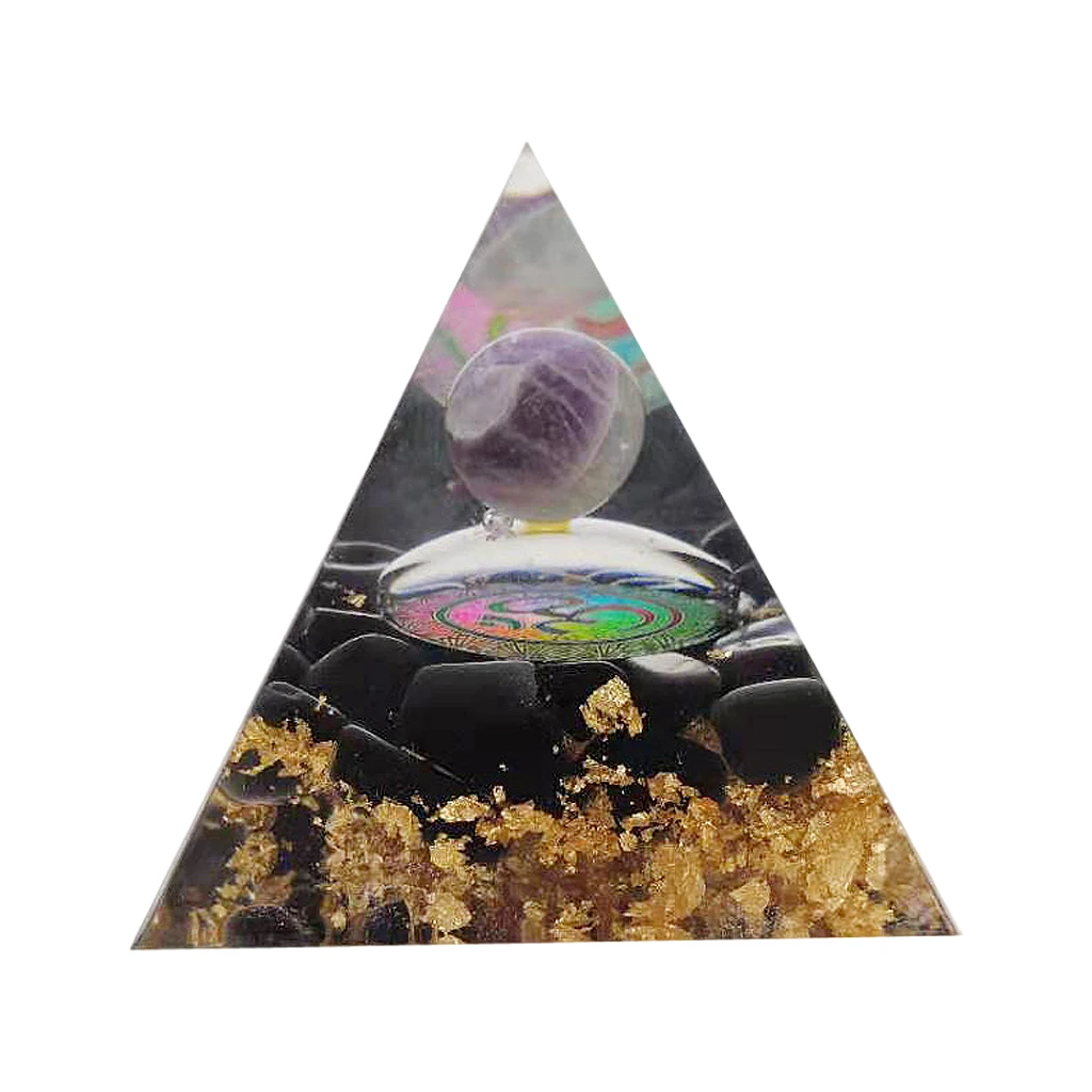 

Orgone Pyramid Energy Emf Protection Crystal Meditation Decor