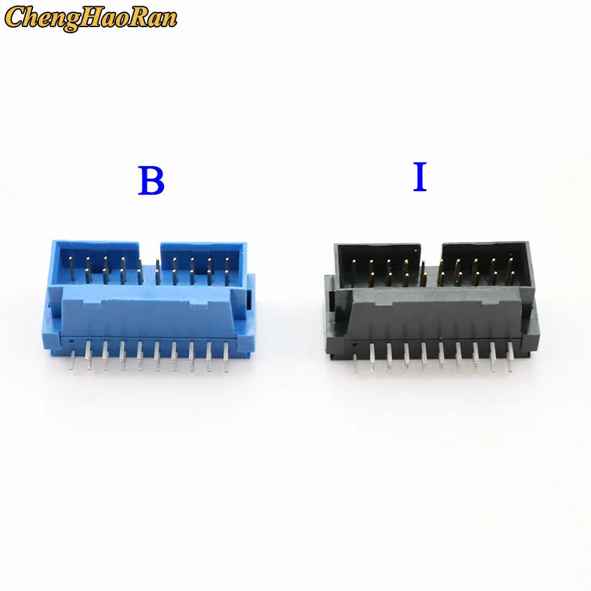ChengHaoRan 1 шт. USB 3 0 90 /180 градусов 20pin 19pin Штекерный соединитель материнской платы
