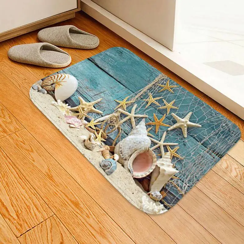 Креативный ковер Европейского типа с 3D принтом Рождественский нескользящий