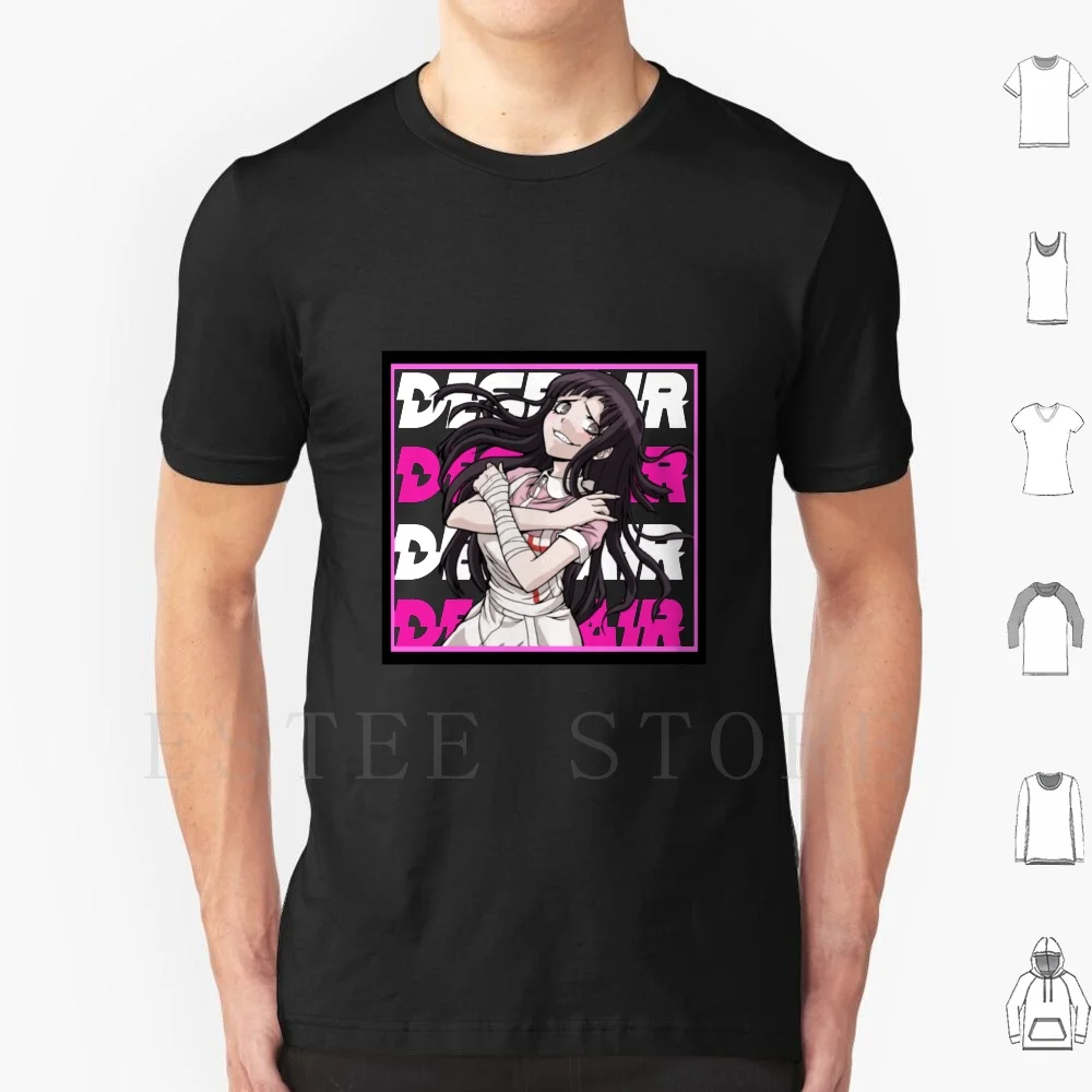 Футболка Mikan Tsumiki Мужская хлопковая футболка 6xl Danganronpa Ultra Despair милая кавайная