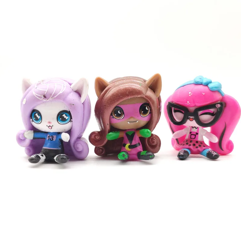 10 шт./лот Новое поступление Мини-куклы-монстры 3-4 см Фигурки героев игрушки модели