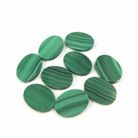 100 natural malachite flat oval shape cabochon 13x18mm gemstone beads wholesale semi precious cab 5pcslot ring face