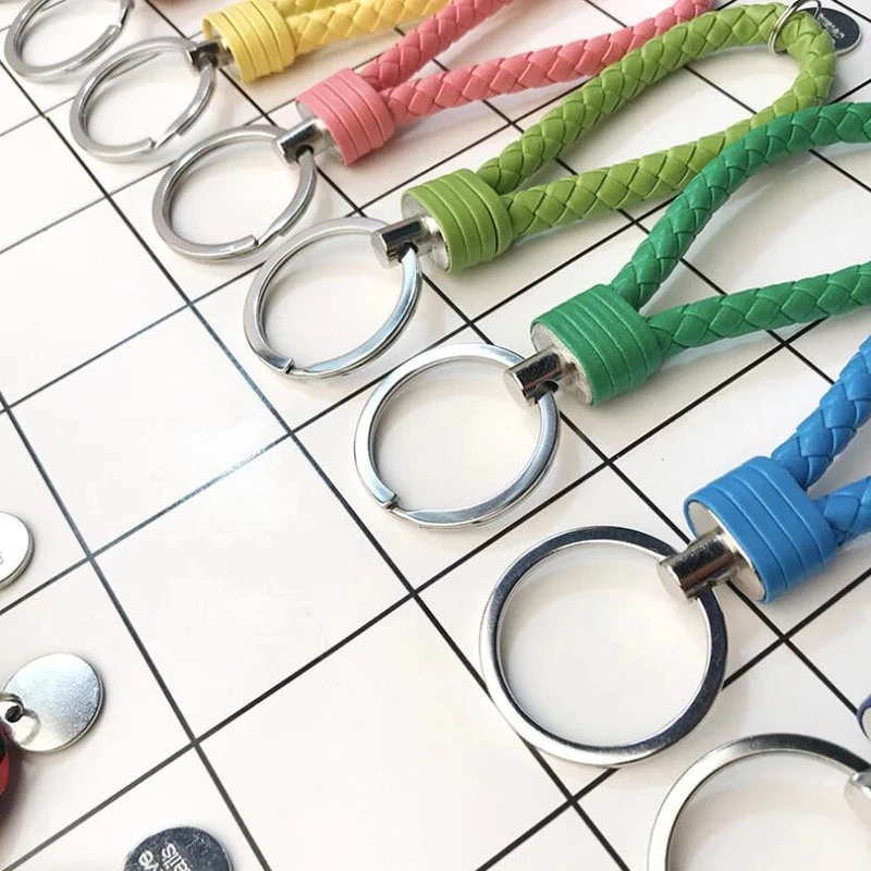 100 шт./лот женский брелок модные ювелирные изделия из искусственной кожи тканые