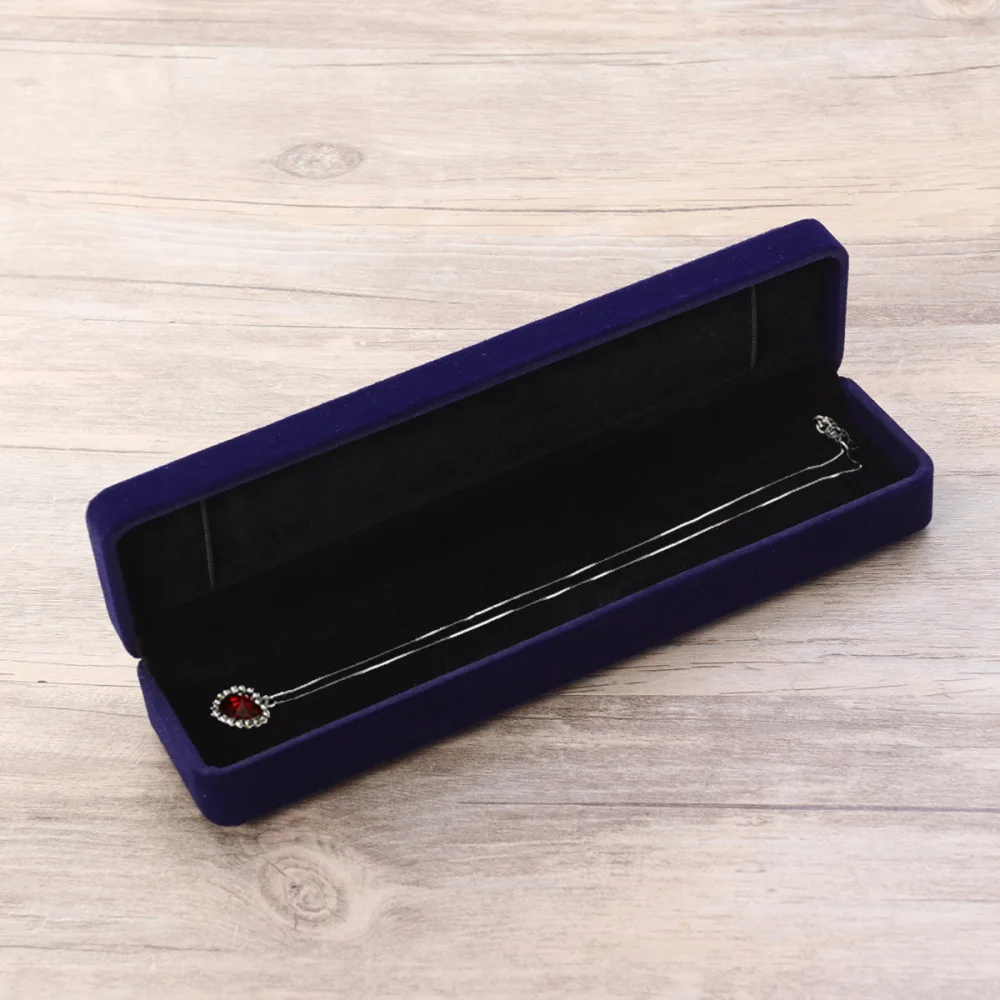 

3pcs Rectangle Flannel Display Storage Box Jewelry Earrings Storage Case for Ladies