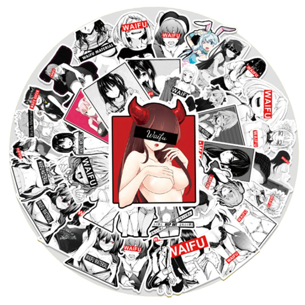 

10/30/50PCS Girl Cartoon Sexy Graffiti Sticker Suitcase Laptop Guitar Helmet Water Cup Refrigerator Decoration Toy Wholesale