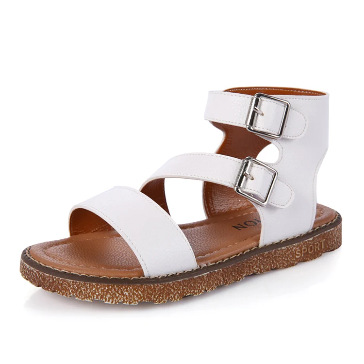 Для девочек детская одежда белого и розового цвета на плоской подошве в римском