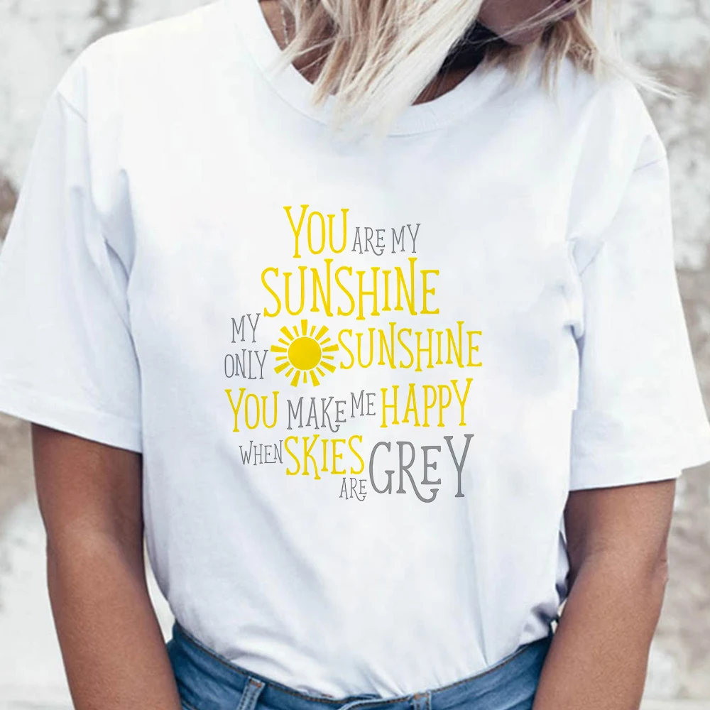 

Women's shirt Sunshine My Only Shirts Fashion Streetwear Sunshine Girl Clothes Loose Casual Tshirt Punk Trendy Plus Size Tops
