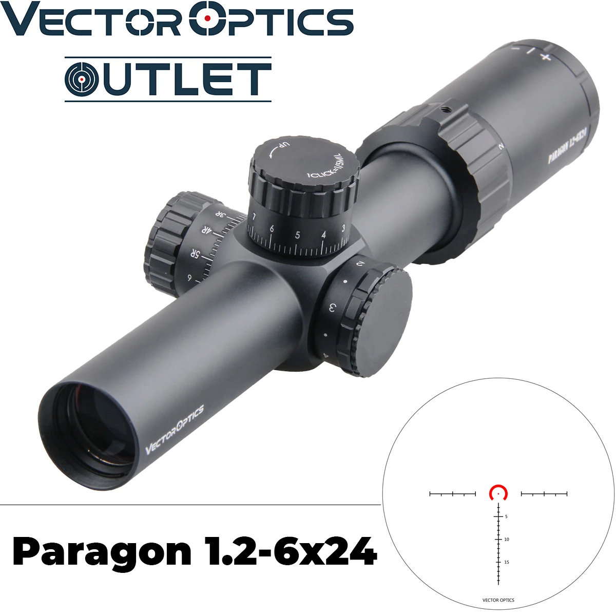 Векторная оптика Paragon 1 2 6x24 ИК прицел для охотничьей винтовки Minox немецкий