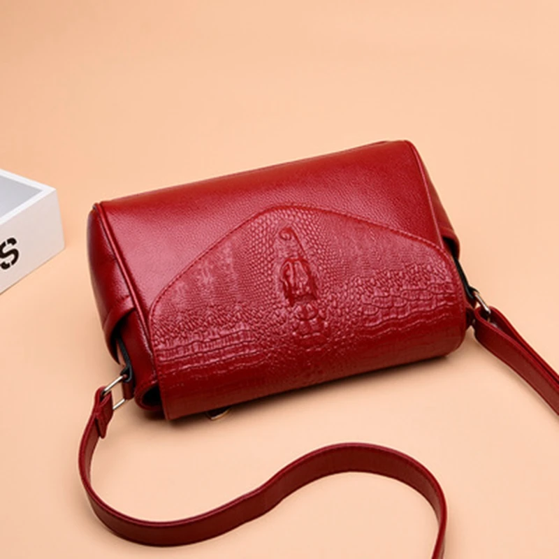 

Women'S Shoulder Messenger Bag Fashion 2021 Crocodile Pattern Satchel Horizontal Shoulder Bag Woman'S Handbag