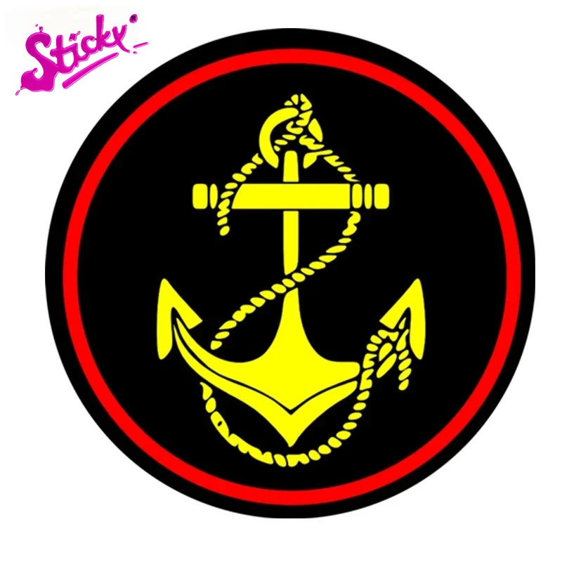 

STICKY Marine Corps Of Russia Badge Brand Car Sticker Decal Decor Motorcycle Off-road Laptop Trunk Guitar Stickers