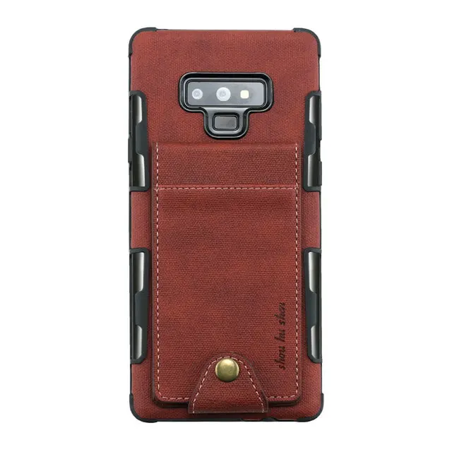 Dark red Чехол со слотом для карт для samsung A50, чехол для Note10, samsung Note9, чехол, ткань для Galaxy Note 10 Plus, S10, 5G, 8, Note 9, откидная крышка, A20, A70 - Цвет: Dark red