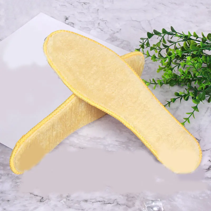 Сохраняющие тепло стельки впитывающие пот дезодорирующие плюшевые Утолщенные