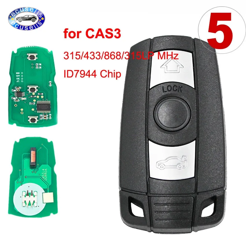 5 шт./лот 3 кнопочный дистанционный смарт ключ для BMW 1 6 серии X1 X5 X6 Z4 315/434/868/315LP MHZ CAS3