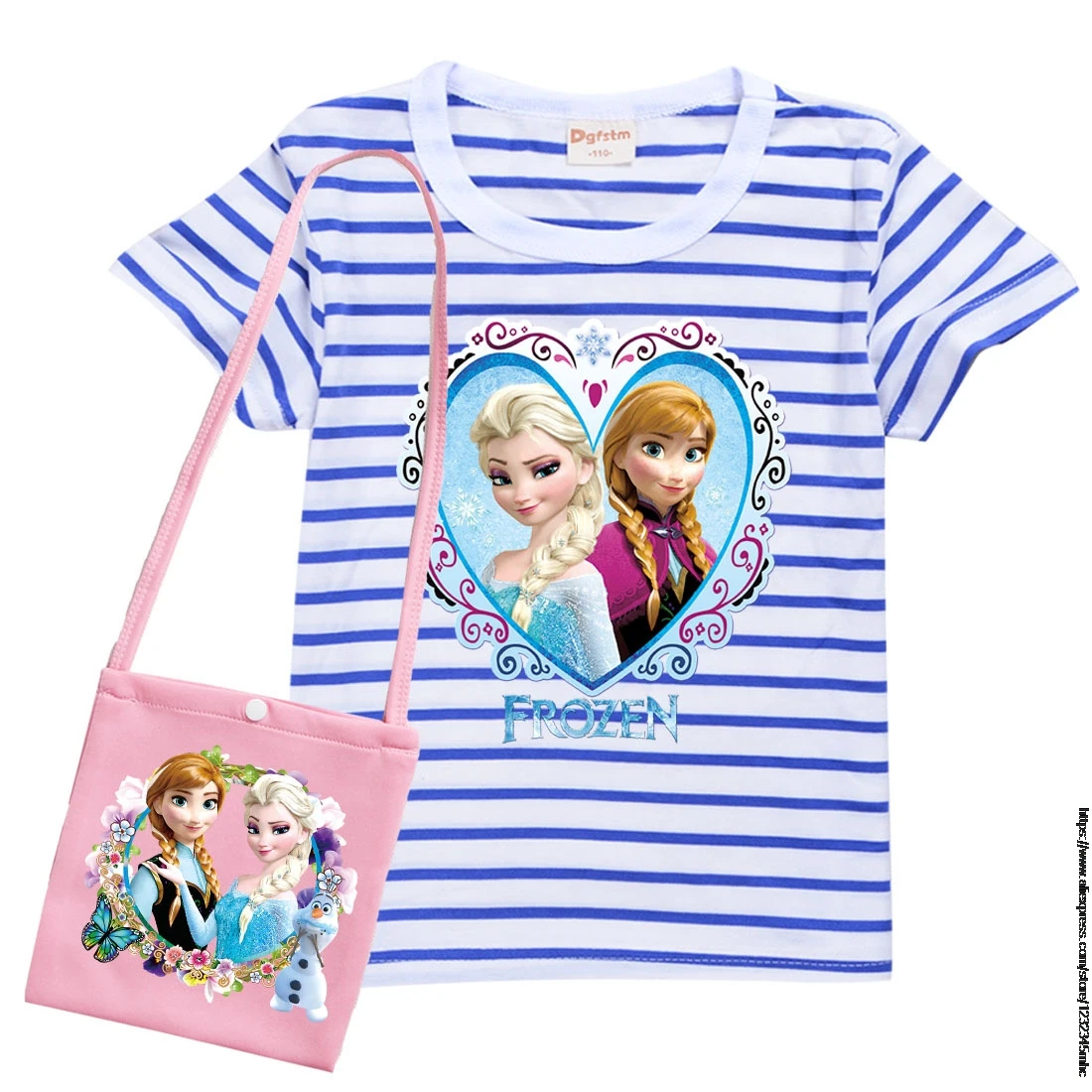 Disney Эльзы из мультфильма &quotХолодное сердце&quot летняя хлопковая футболка в