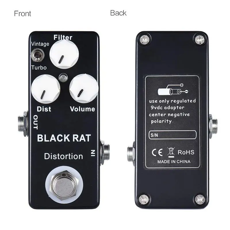 MOSKY BLACK RAT Distortion Guitar Effect Pedal True Bypass Classic & T-turbo Parts Accessories | Спорт и развлечения
