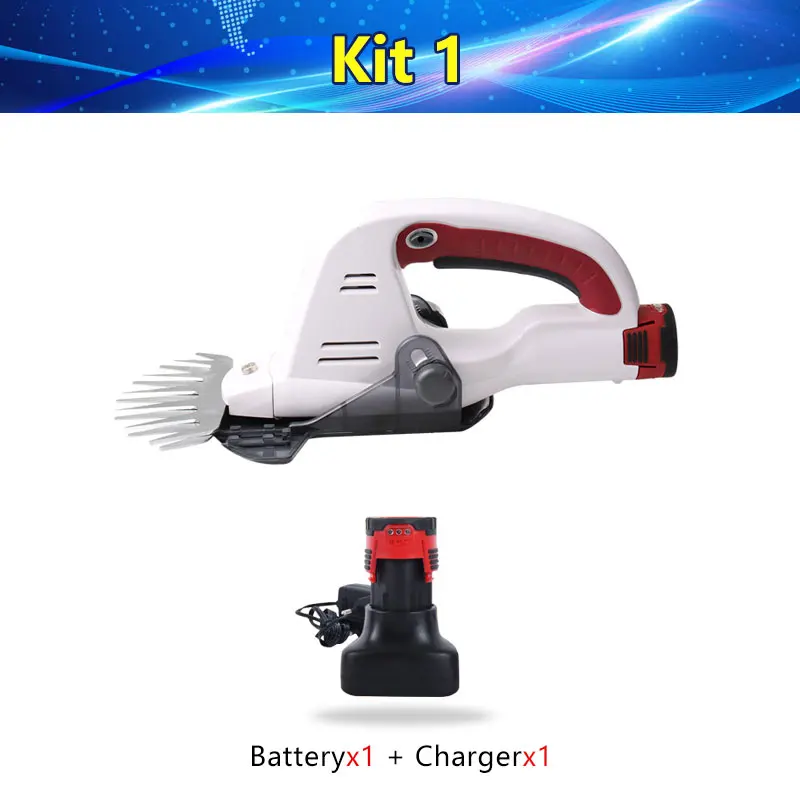 kit 1 NEWONE 12 В Беспроводная электрическая портативная трава для домашнего сада газонокосилка ножницы для травы триммер для живой изгороди Обрезка Ножницы - Цвет: kit 1