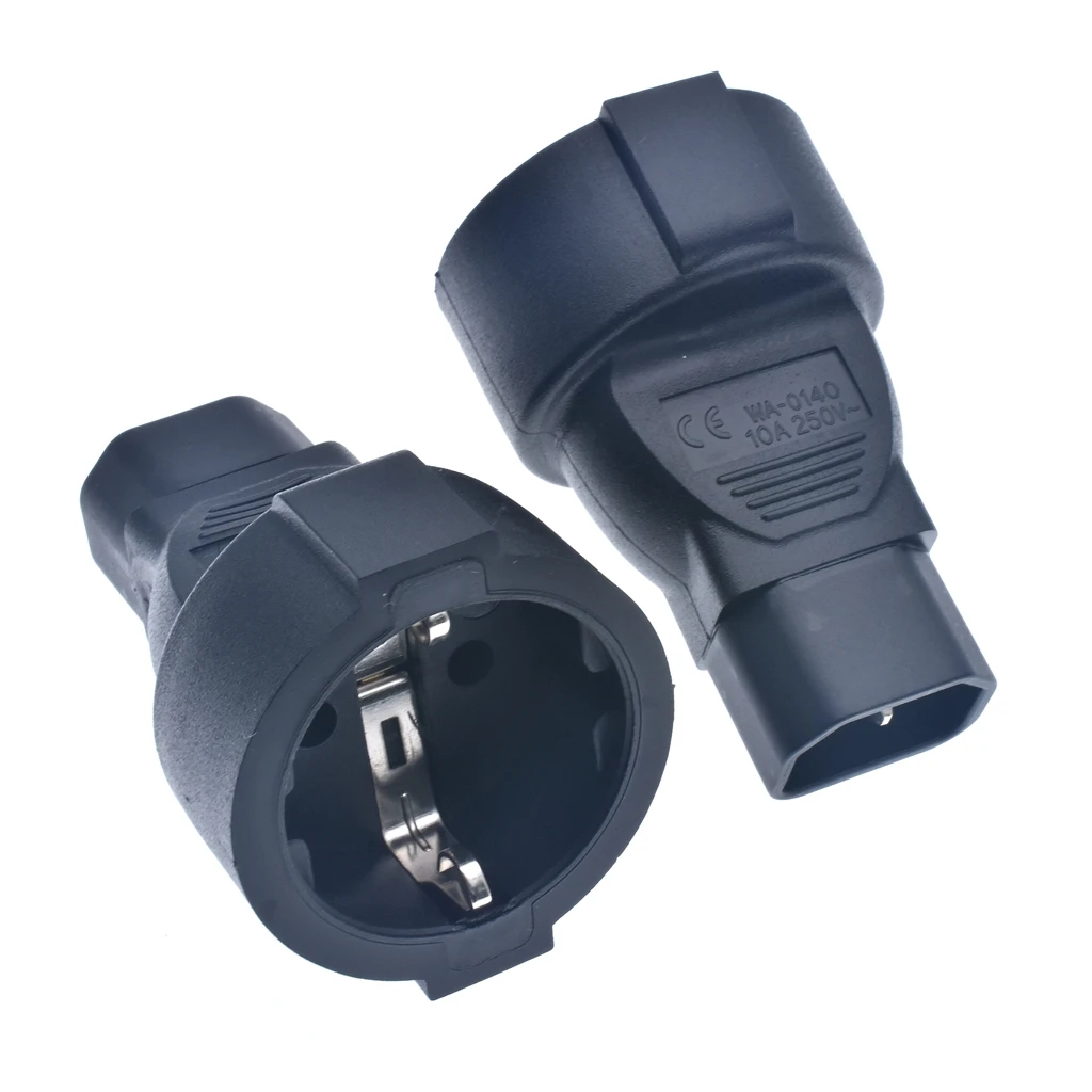 Свинцовый разъем стандарта ЕС IEC 320 C14 штепсельная Вилка для CEE 7/7 Европейская 3Pin
