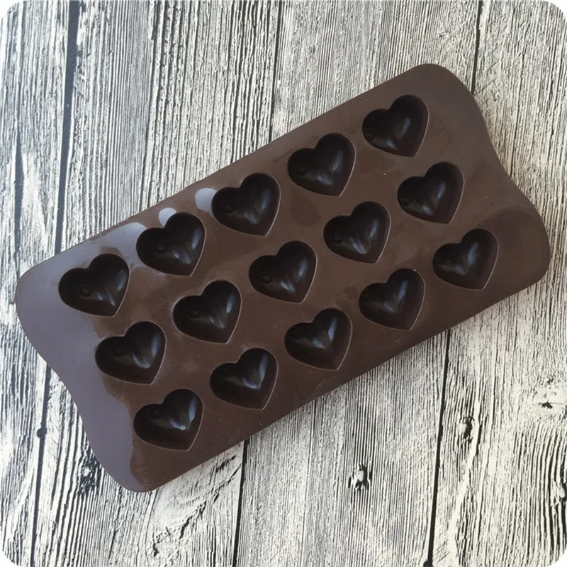 2020 3D Chocolate Love Heart Shaped Mold for Baking Nonstick Jelly Pudding Sugarcraft Mould DIY Kitchen Bakeware | Дом и сад