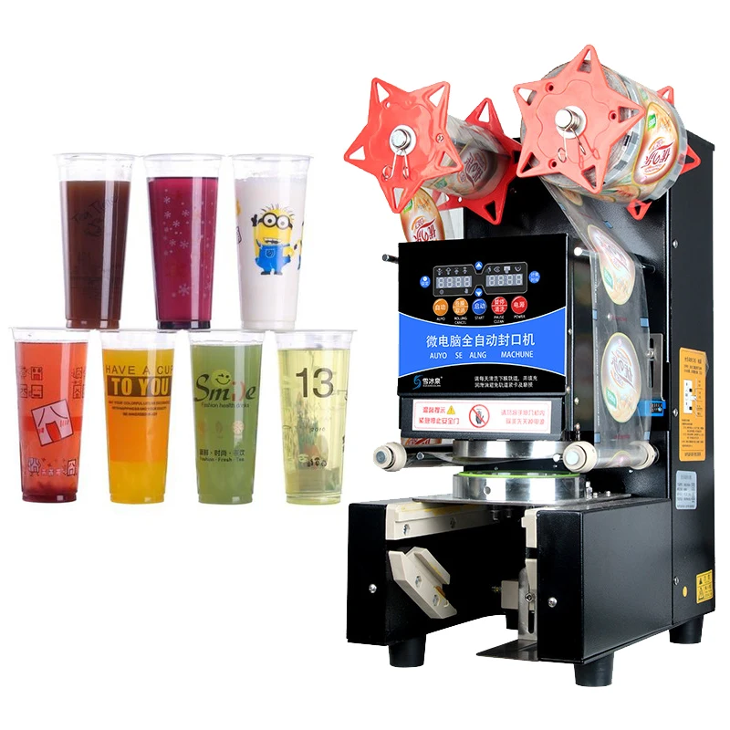 

Коммерческий упаковщик, умный полностью автоматический напиток, соевое молоко, молочный чай, оборудование для магазина, пластиковый бумажн...