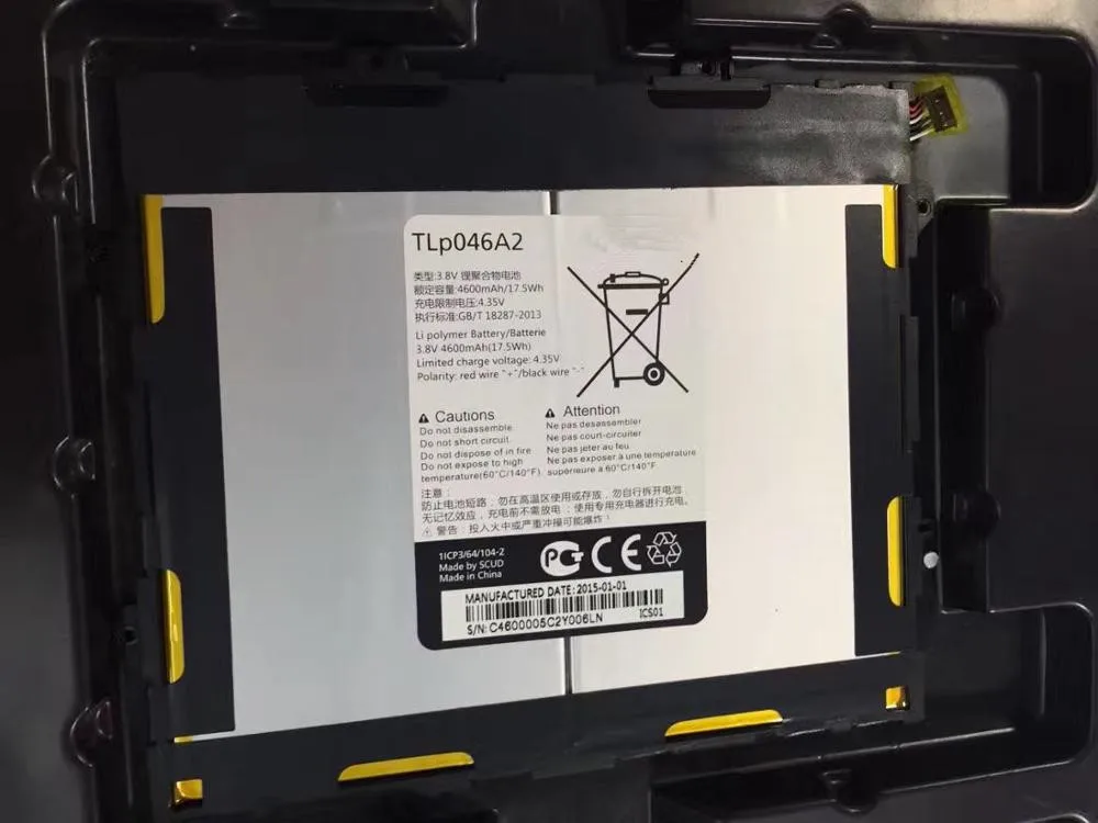 

3.8V 4060mAh TLp041C2 / TLp041CC For Alcatel OneTouch POP 8 P320A Battery