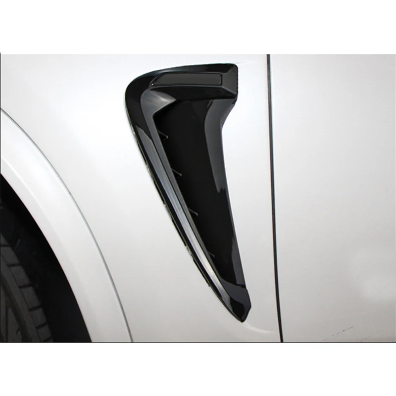 2 шт. Черный Хром ABS боковое крыло воздушный поток Впускное отверстие крышка