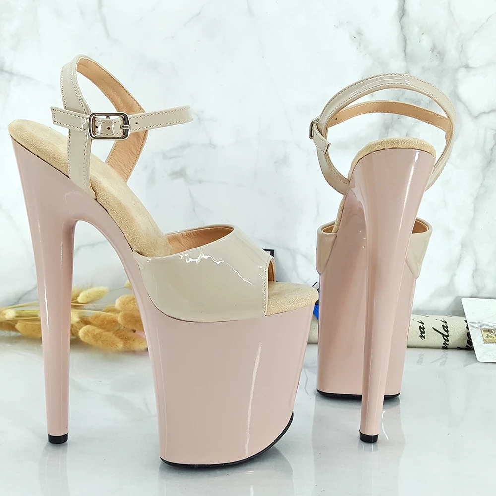 Leecabe 8 дюймов красные туфли на платформе пикантные высоком каблуке 20 см обувь для