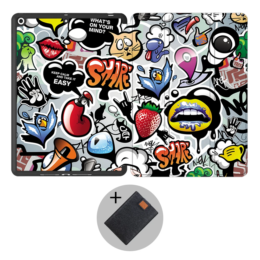 IPBC06 Чехол для планшета MTT, для iPad 7 поколения, 10,2 дюймов,, ТПУ, мягкая задняя крышка из искусственной кожи, флип, умный чехол с карандашом, сумка для планшета, чехол - Цвет: IPBC06