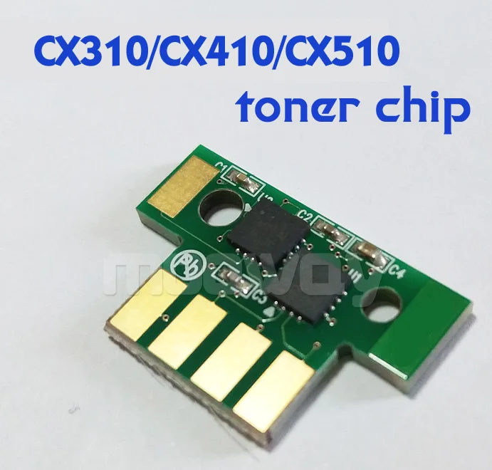 Совместимый чип тонера для Lexmark CX310 CX410 CX510 CX310N CX310DN CX410E CX410DE CX410DTE CX510DE CX510DTHE CX510DHE EUR