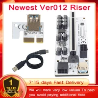 newest pcie riser ver012 max usb 3 0 pci e riser for gpu video card ver 012 1x 16x extender pci e riser card for mining