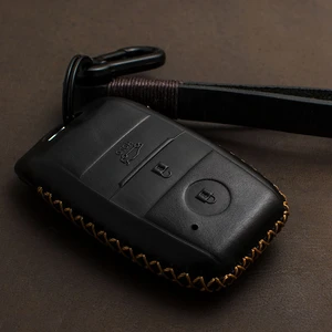 1 Pcs Genuine Leather Car Remote Key Case Cover For Kia Rio Sportage 3 4 Cerato Optima K2 K3 K5 Ceed Sorento Soul Forte Picanto