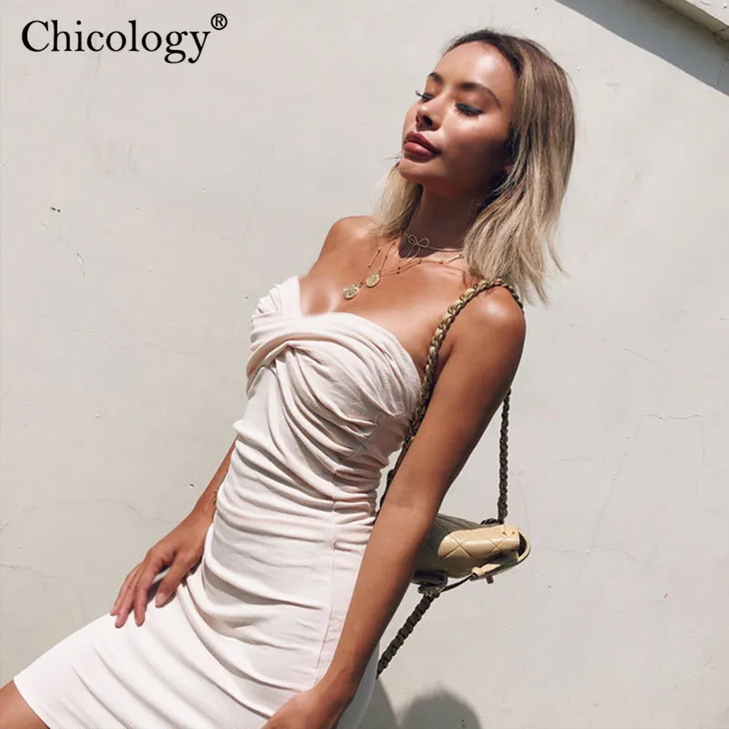 Chicology трубы множество цветов элегантное мини-платье женское платье без рукавов