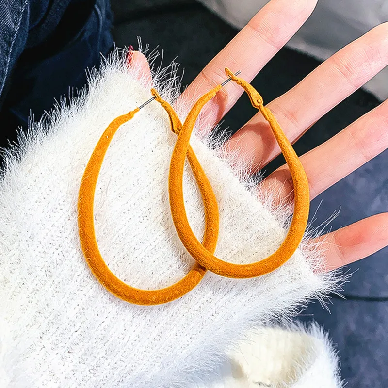 

Серьги-кольца женские, оранжевые, красные, зеленые, массивные, 2020