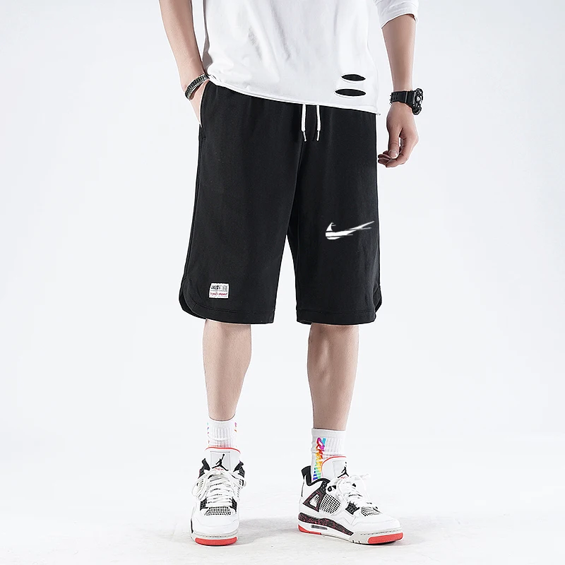 

New model Men's Casual Shorts Summer Patchwork Plain Short Fifth IКNIKEС Pants Male Sports Sweat Shorts For Men Loose short