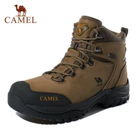 camel men women high top hiking shoes 2019 durable waterproof anti slip outdoor climbing trekking shoes military tactical boots