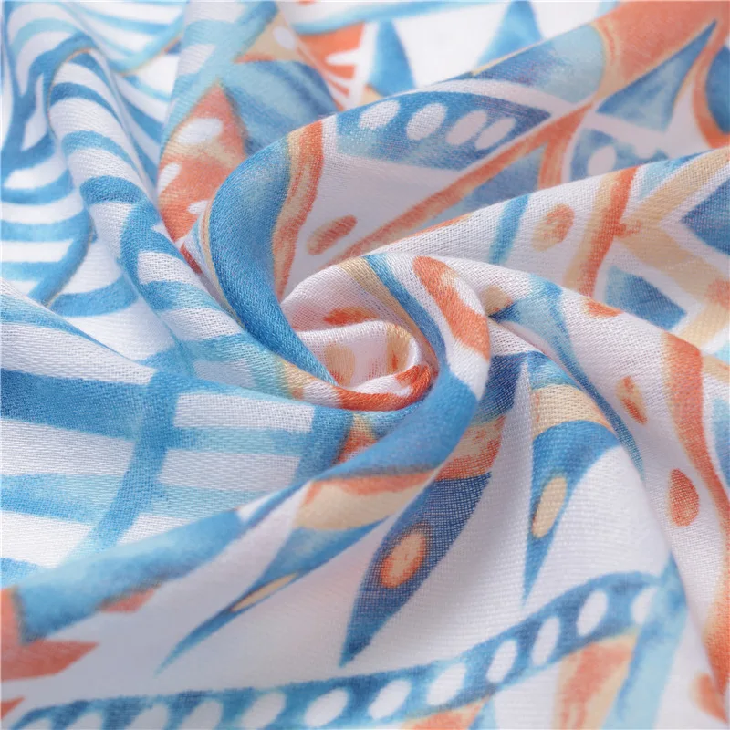 

2020 Lady cotton material Fashion scarf Autumn and winter Luxury brand Cotton silk scarves women's New Print beach quality shawl